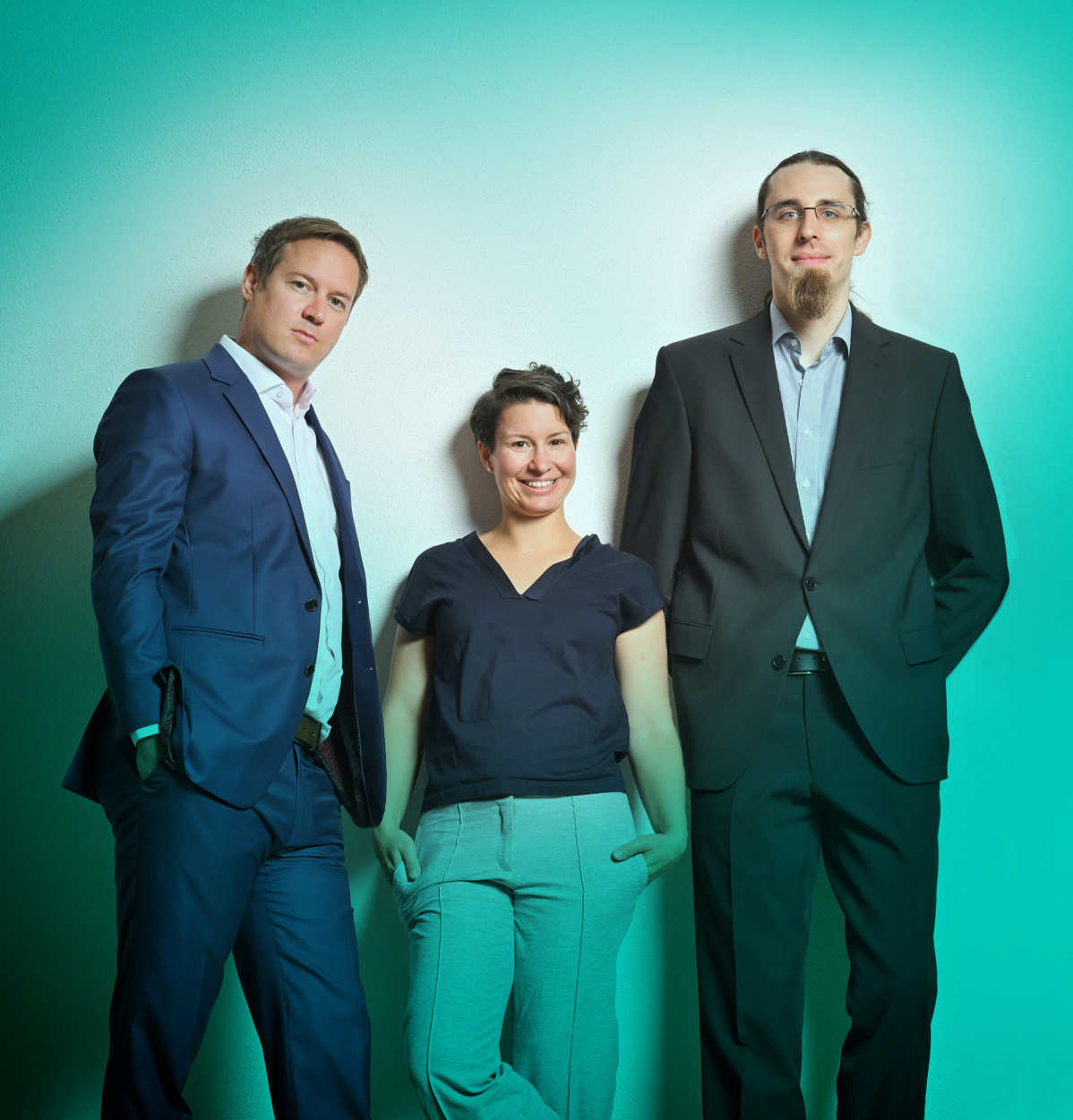 Team der CO2 Werkstatt mit Florian Kabas, Magdalena Teufner-Kabas und Gerhard Greilinger (von links nach rechts)